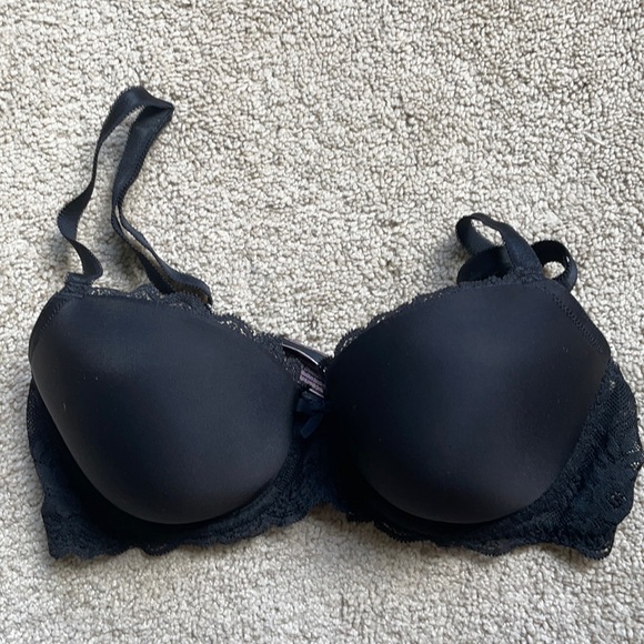 34D Victoria secret Lightly lined Demi bra dream angels collection (black) - Picture 1 of 3